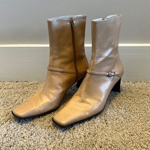 Vintage Nine West Tan Leather Boots